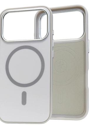 Чехол силиконовый nofelet tech magsafe case для iphone 17 pro max защита камеры легкий серый