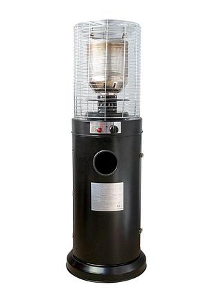 Газовый обогреватель 11 квт напольный для террасы патио volteno vo2471 mini черный серебристый