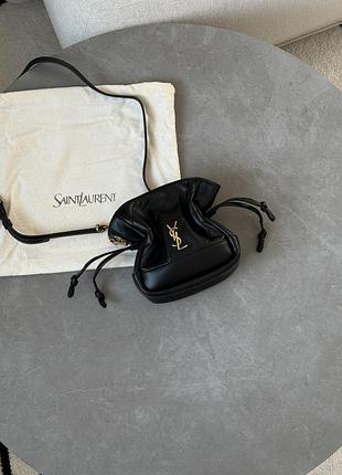 Сумка saint jamie mini shoulder laurent pouch in black