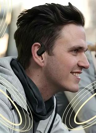 Беспроводные bluetooth наушники q11 с микрофоном и кейсом черный до 8 часов работы 300 мач