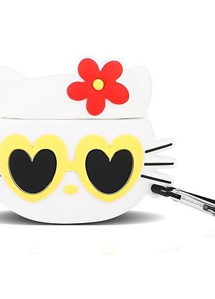 Чехол для airpods pro 3d kitty стильный аксессуар для защиты наушников от повреждений