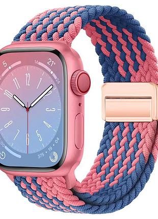 Ремінець для годинника braided nylon magnetic band із градієнтним дизайном для стилю та комфорту