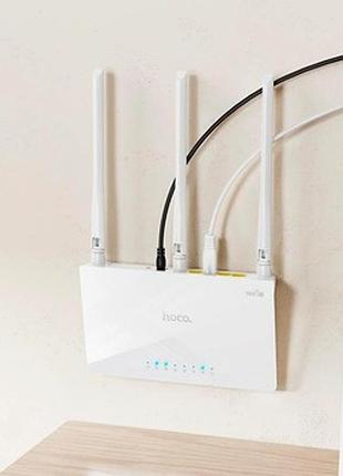 Роутер wi-fi hoco hi30 для дома и офиса 300 мбит/с стабильное подключение без проводов