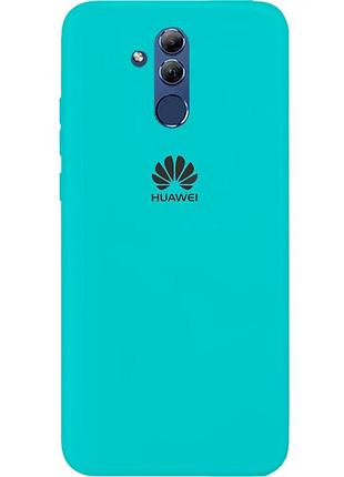 Чохол silicone case premium для huawei mate 20 lite sea blue (02) бірюза