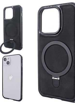 Чехол для iphone 15 с магнитным креплением и защитными бамперами для удобного использования и стиля