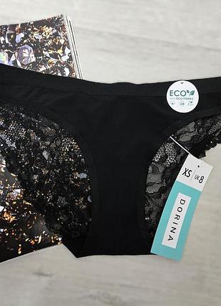 Труси безшовні з мереживом dorina crystal brief classic