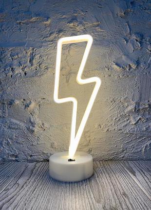 Нічний світильник neon lamp flash світлодіодний для дому та офісу з зміною кольору та ефектом неону