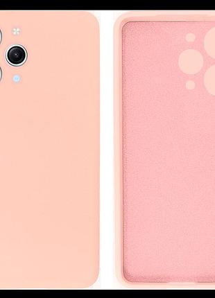 Чехол silicone case camera protective для xiaomi redmi 12 (18) пудра pink sand