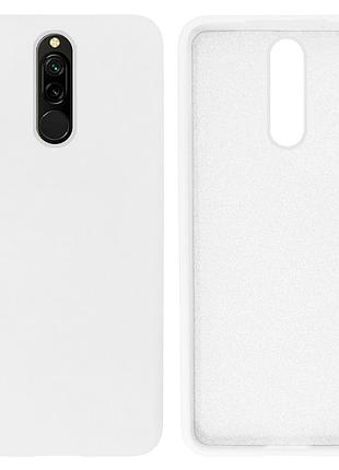Чохол silicone case camera protective для xiaomi redmi 8 (09) білий white