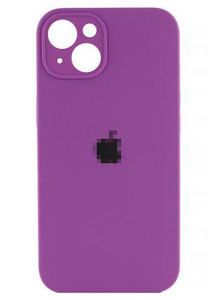 Чехол silicone case full camera для iphone 14 защитный аксессуар фиолетовый для съемки и использования