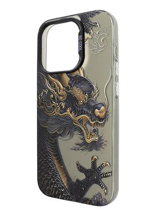 Чехол для iphone 11 защитный с рисунком китайского дракона для стильного оформления и защиты телефона