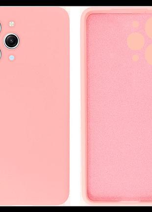 Чохол silicone case camera protective для xiaomi redmi 12 (04) рожевий pink