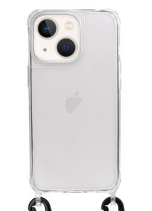 Чехол прозрачный для iphone 15 clear case strap защитный аксессуар для защиты телефона от повреждений