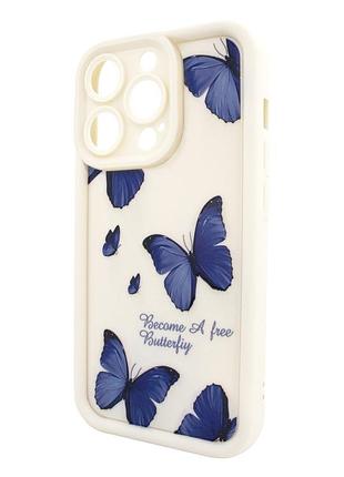 Чохол для iphone 16 pro pretty things з малюнком метеликів для захисту та стильного оформлення