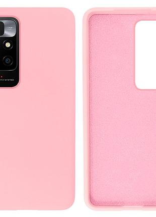 Чехол silicone case camera protective для xiaomi redmi 10 (17) розовый light pink