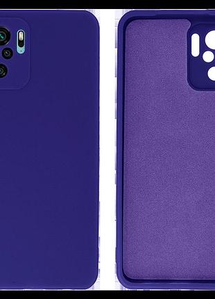 Чехол silicone case camera protective для xiaomi redmi note 10 (07) фиолетовый ultraviolet