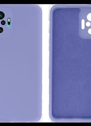 Чехол silicone case camera protective для xiaomi redmi note 10 pro (13) лиловый lilac