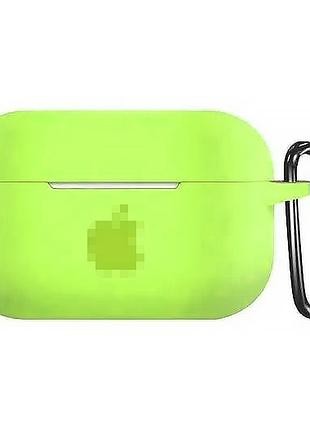 Чехол для airpods pro logo party green стильный аксессуар для защиты наушников от повреждений