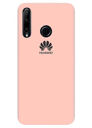 Чохол silicone case premium для huawei p smart plus 2019 pink sand (18) пудра