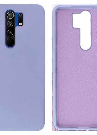 Чехол silicone case camera protective для xiaomi redmi 9 (13) лиловый lilac