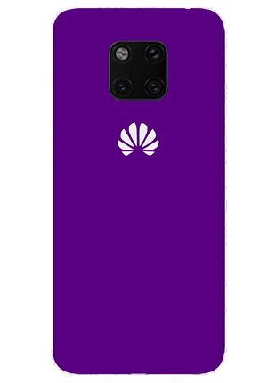 Чехол silicone case premium для huawei mate 20 pro purple (14) фиолетовый