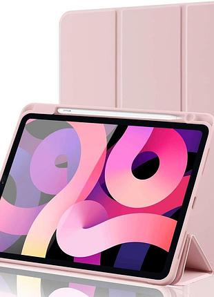 Чехол tpu противоударный для ipad 10.9 (2022)/ipad 11 (2025) с держателем для карандаша розовый песок