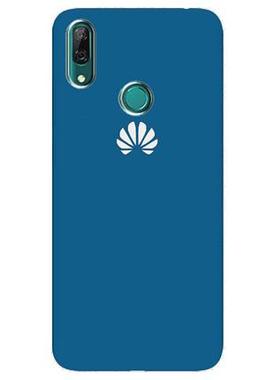Чехол silicone case premium для huawei y7 2019 azure (10) синий
