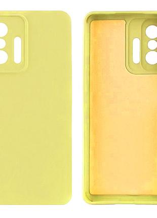 Чехол silicone case camera protective для xiaomi mi 11t (20) желтый yellow