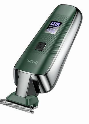 Машинка для стрижки волос hoco hp23 с led-дисплеем для мужчин и женщин нержавеющая сталь 90 минут работы
