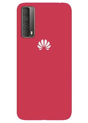 Чехол silicone case premium для huawei p smart 2021 camelia (15) светло красный