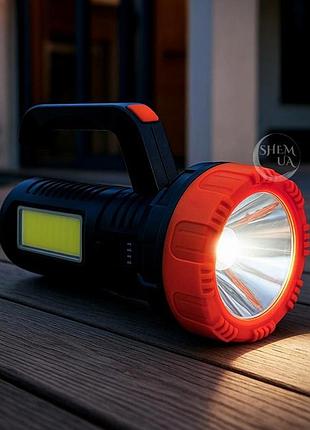 Фонарь led рабочий для ремонта кемпинга с магнитом и крючком аккумуляторный мощный компактный
