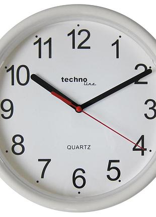 Годинники настінні technoline wt600 white діаметр 225 мм пластик універсальні