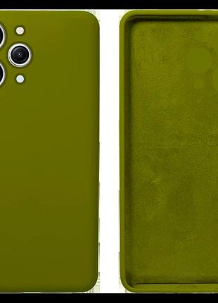 Чехол silicone case camera protective для xiaomi redmi 12 (25) хаки зеленый khaki