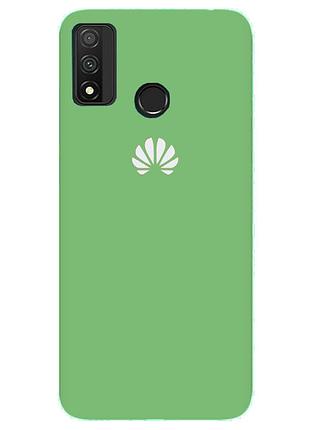 Чехол silicone case premium для huawei p smart 2020 mint (19) мятный