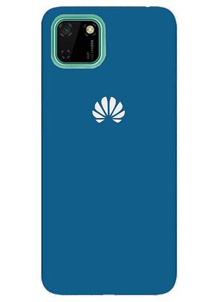 Чехол silicone case premium для huawei y5p 2020 azure (10) синий