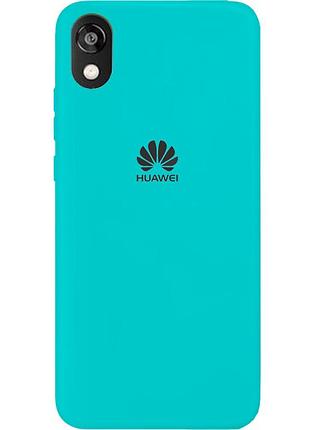Чехол silicone case premium для huawei y5 2019 sea blue (02) бирюза