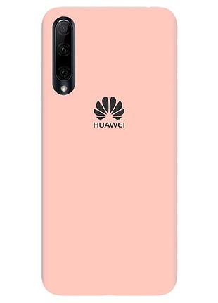 Чехол silicone case premium для huawei p smart s pink sand (18) пудра