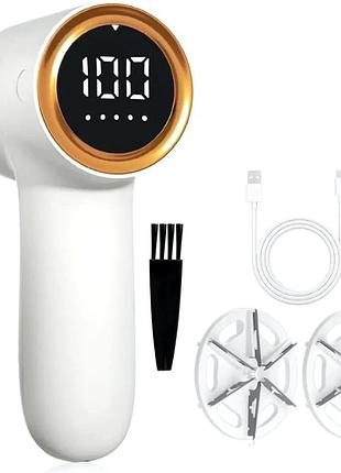 Машинка для удаления катышков lint remover tc-010 с led дисплеем пять режимов скорости для чистки одежды тканей