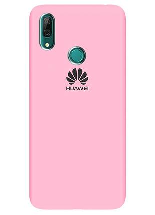 Чехол silicone case premium для huawei p smart light pink (17) розовый