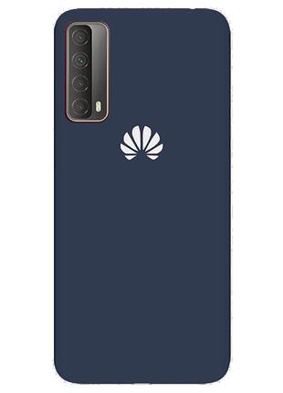 Чехол silicone case premium для huawei p smart 2021 dark blue (08) темно синий