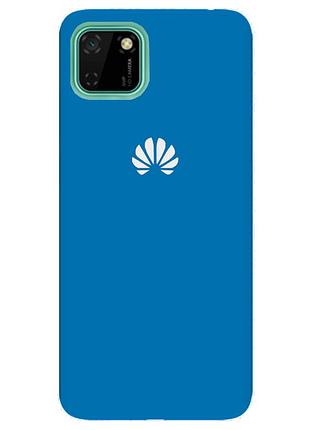 Чохол silicone case premium для huawei y5p 2020 blue (16) синій