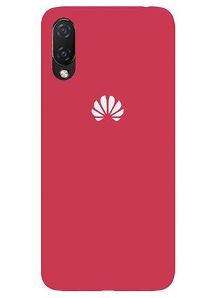 Чохол silicone case premium для honor 9x/psmart pro camelia (15) світло-червоний