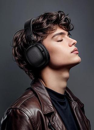 Наушники bluetooth hoco w64 черные с аккумулятором 300 мач для прослушивания музыки до 32 часов