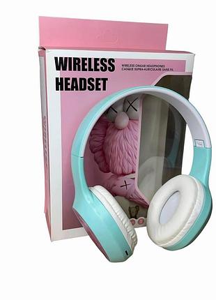 Bluetooth наушники uk-kt48 для музыки и звонков беспроводные с качественным звуком зеленые