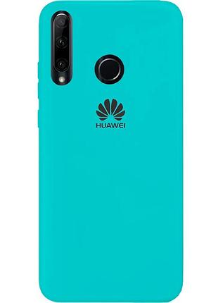 Чехол silicone case premium для huawei y6p 2020 sea blue (02) бирюза