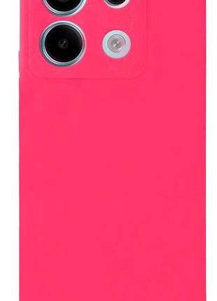 Чехол silicone case camera protective для xiaomi redmi note 13 pro + 5g (21) ярко розовый shiny pink 2