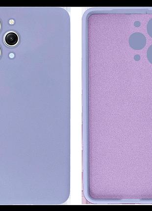 Чехол silicone case camera protective для xiaomi redmi 12 (13) лиловый lilac