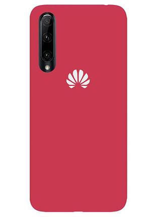 Чохол silicone case premium для huawei p smart s camelia (15) світло-червоний