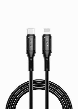 Кабель usb c to lightning wiwu starlink для iphone ipad 2 метра швидка зарядка передача даних чорний