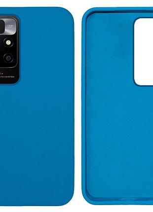 Чехол silicone case camera protective для xiaomi redmi 10 (10) cиний azure